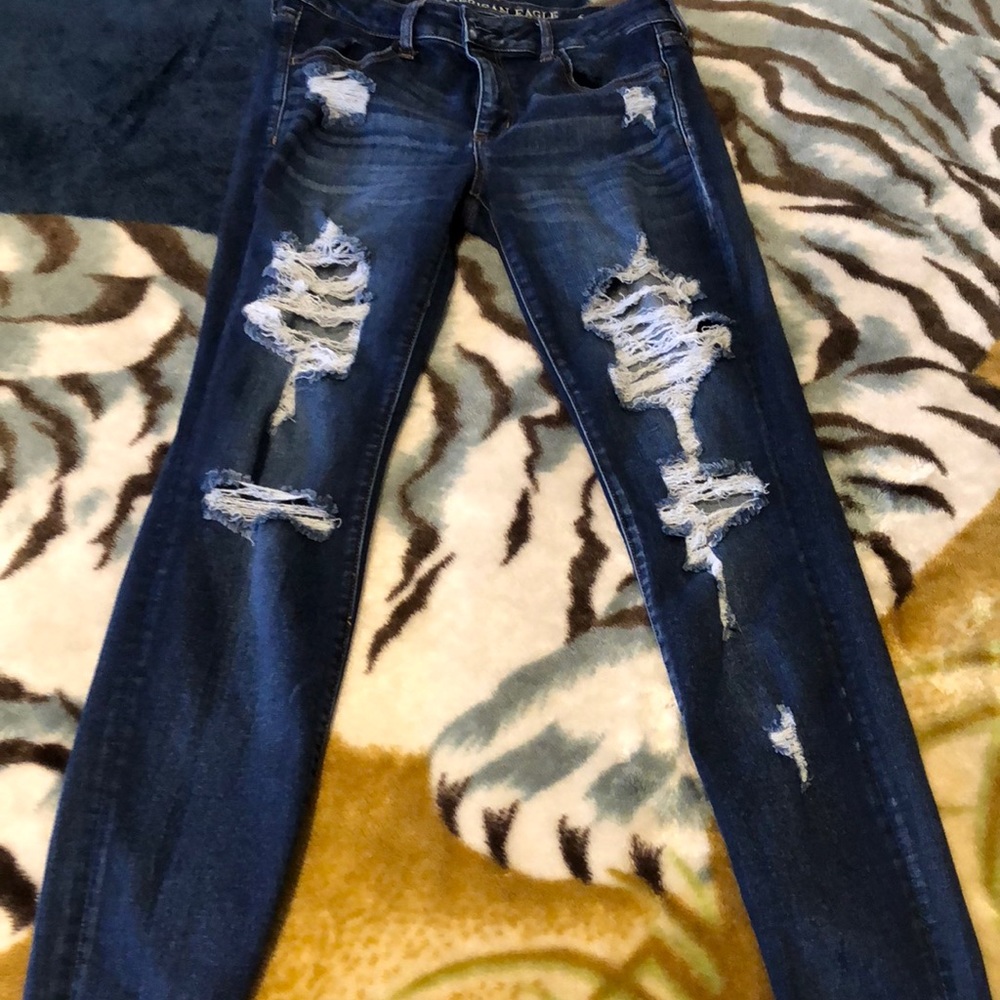 American Eagle Ripped Denim Jeans